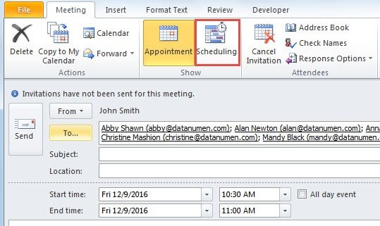 setting an attendee as optional in outlook for mac